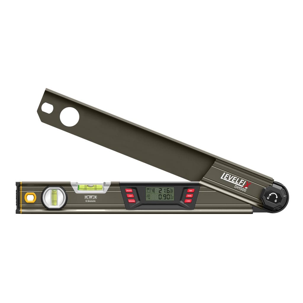 Levelfix DH500 DESIGN HOEKMETER MET DIGITALE WATERPAS Hoekmeter